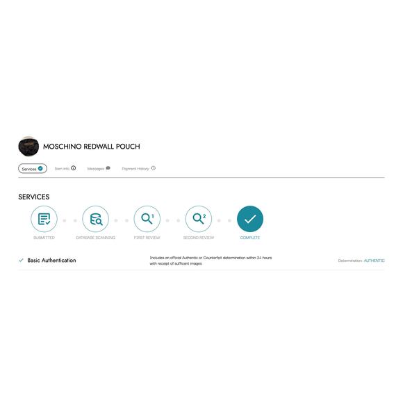 Authentic 90s Vintage Moschino Redwall 40970 Black and Gold Zip Pouch Bag *READ - Picture 15 of 15